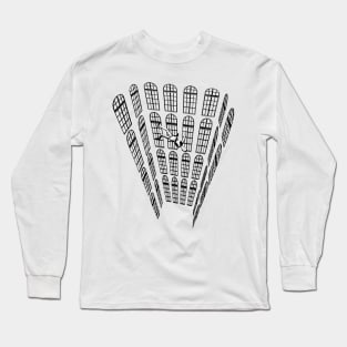 Optical Illusion Falling Man Long Sleeve T-Shirt